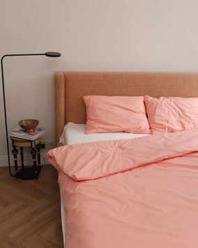 Постільна білизна Bedclozzzes ранфорс персиковий+молочний (№26+№2) євро