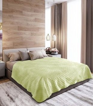 Покривало ТЕП Velure Ромб салатове 150x210 см