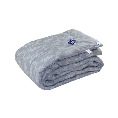 Одеяло шерстяное Руно Серый вензель зимнее, 140x205