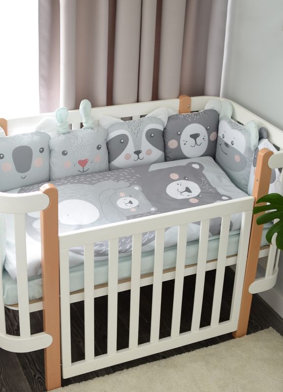 Постельный комплект Baby Veres "Zoo mint" (6ед.) для новорожденных