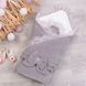 Конверт-одеяло Baby Veres ''Velour lace taup grey'' 80х80 см