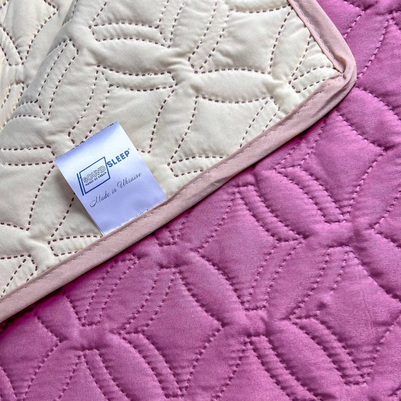 Покривало двостороннє Soft Dream SoundSleep рожево-ванільне 220х240 см