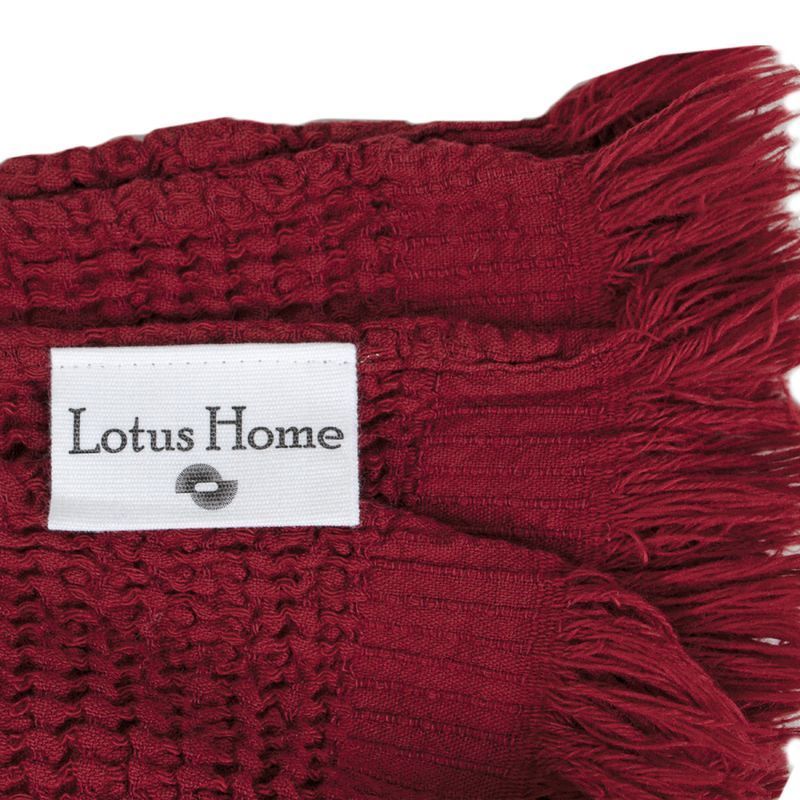 Набор полотенец Lotus Home - Rius red красный (3 шт.) 35x50 см