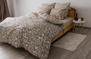 Постільна білизна ТЕП Soft dreams Beige and White полуторний