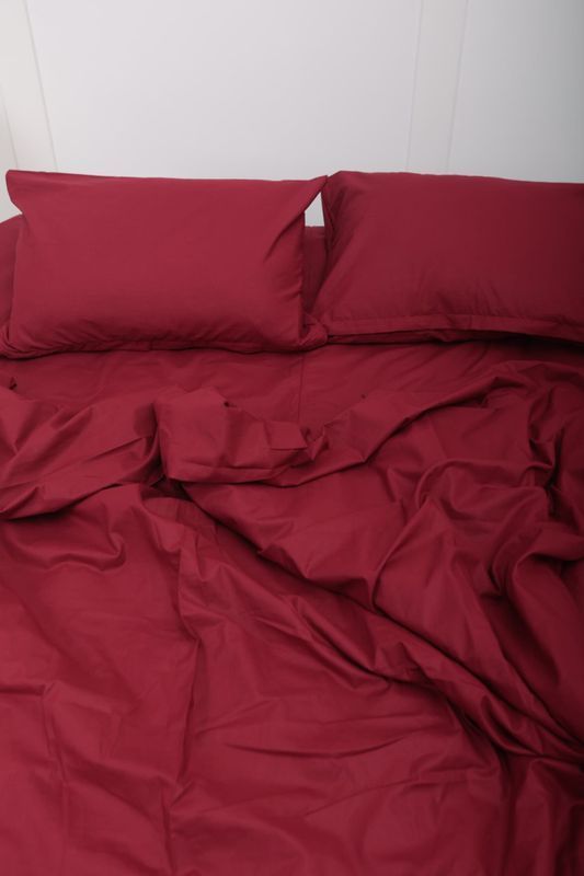 Постільна білизна Bedclozzzes ранфорс red wine №79 полуторний
