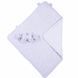 Конверт-одеяло с капюшоном Baby Veres ''Velour grey melange'' 80х80 см