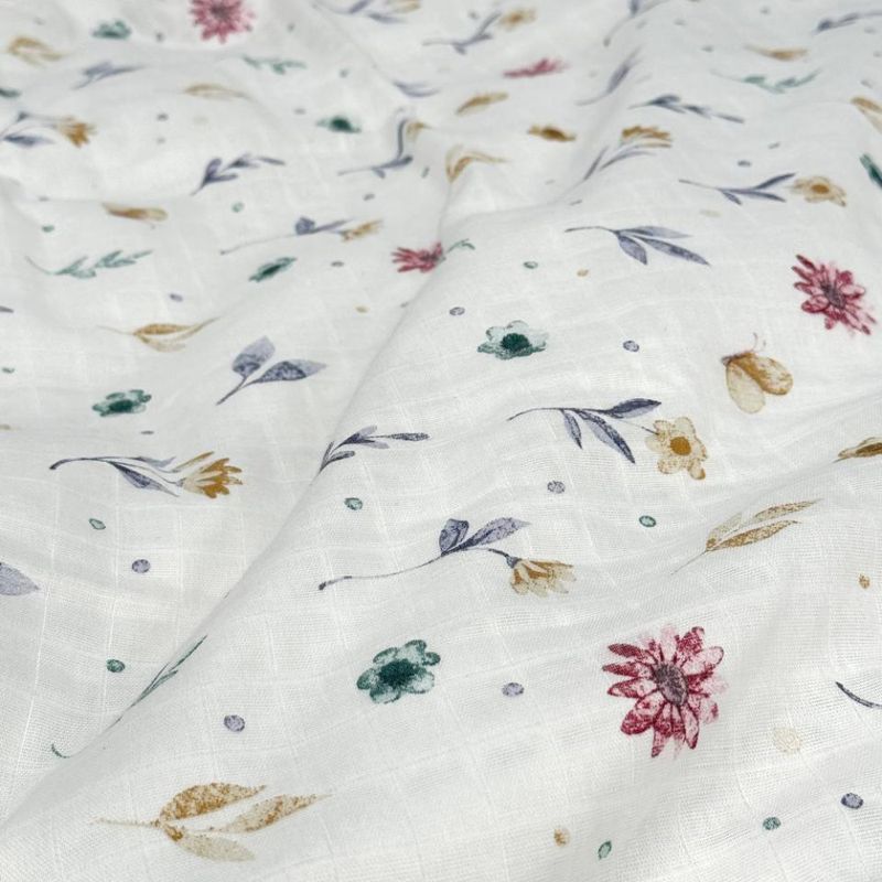 Комплект постельного белья в кроватку Flowers SoundSleep Муслин ясли