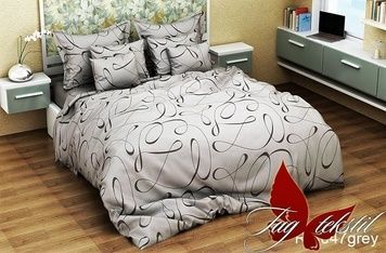 Постельное белье TAG ранфорс R4047grey евро