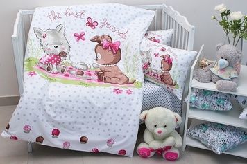 Детский комплект Prima Teks Best frends white для младенцев