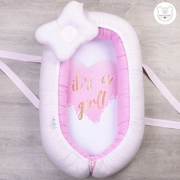 Кокон-гнездышко Baby Veres It's a girl! 52х80