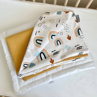 Плед-конверт с одеялом Маленькая Соня Baby Dream Радуги 80х100 см