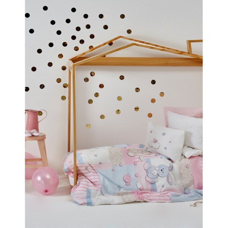Детский плед в кроватку Karaca Home Honey Bunny pink 2017-1 100x120 см