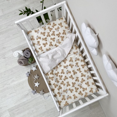 Комплект постельного белья Маленькая Соня Baby Mix Плюшевые мишки для новорожденных