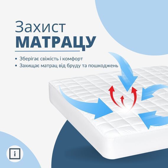 Наматрацник IDEIA SleepDream з натяжним бортом по периметру 180x200x35 см