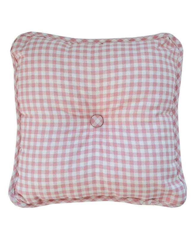 Подушка декоративная "Bella" Розовая клеточка 35x35 см