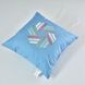 Подушка декоративна Rain з вишивкою IDEIA Simplicity синя 50x50 см
