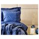 Постельное белье с покрывалом + плед Karaca Home Infinity lacivert 2020-1 хлопок с синтетикой синий евро