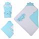 Конверт-одеяло с капюшоном Baby Veres ''Velour mint'' 80х80 см