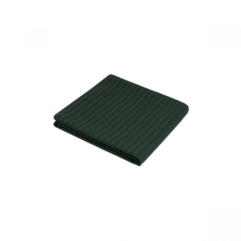 Простынь Iris Home Отель - Сатин Страйп 1*1 изумруд 180х240 см