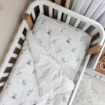 Комплект постільної білизни Маленька Соня Baby Mix New Зайчики romantic для новонародженого