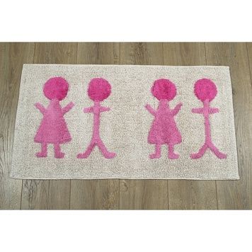 Коврик для ванной Irya Semya розовый 50x90 см