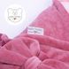 Конверт-одеяло с капюшоном Baby Veres ''Velour wild rose'' 80х80 см