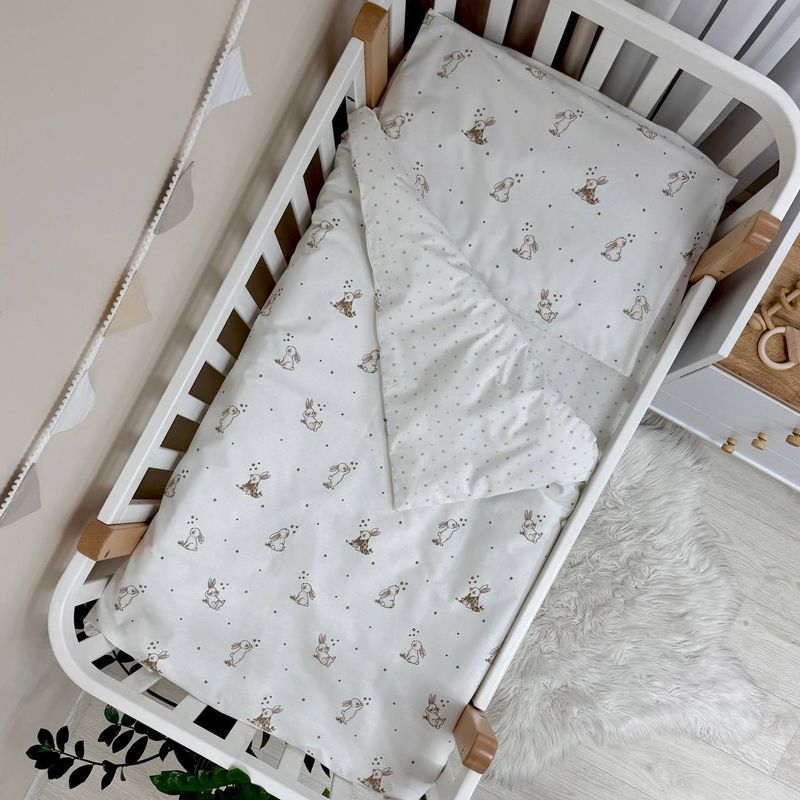Комплект постільної білизни Маленька Соня Baby Mix New Зайчики romantic для новонародженого