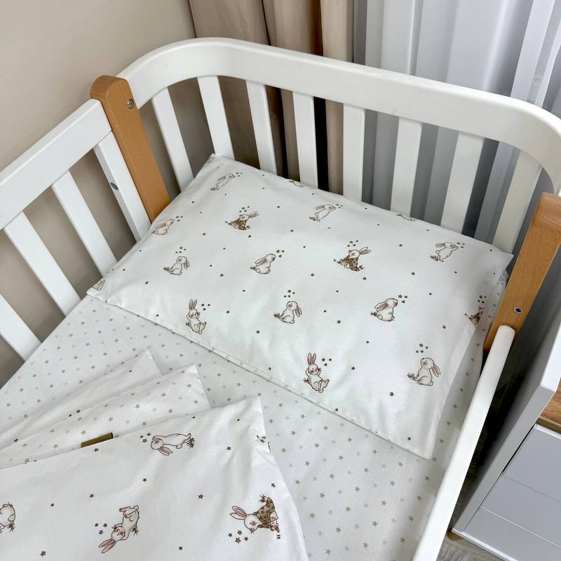 Комплект постільної білизни Маленька Соня Baby Mix New Зайчики romantic для новонародженого