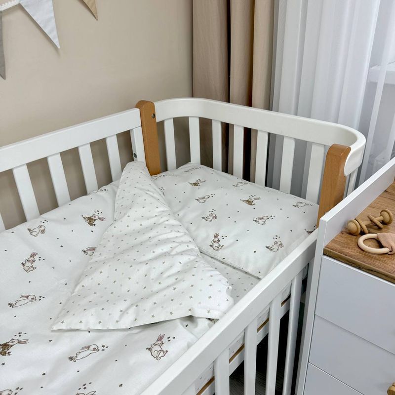 Комплект постільної білизни Маленька Соня Baby Mix New Зайчики romantic для новонародженого