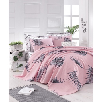 Покривало піке Lotus Home Perfect Vitta рожевий 160x235 см