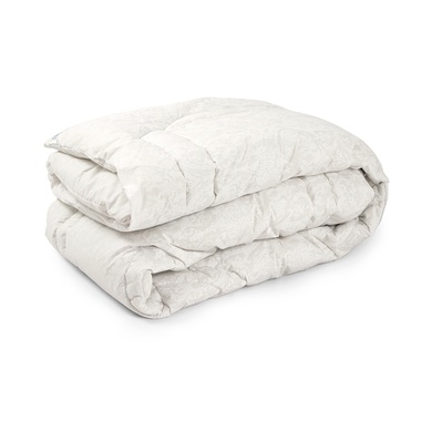 Одеяло шерстяное "Белый вензель" зимнее 140x205 см 140x205 см