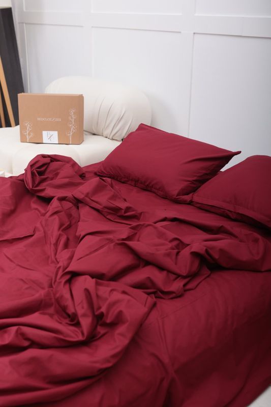 Постельное белье Bedclozzzes ранфорс red wine №79 семейный