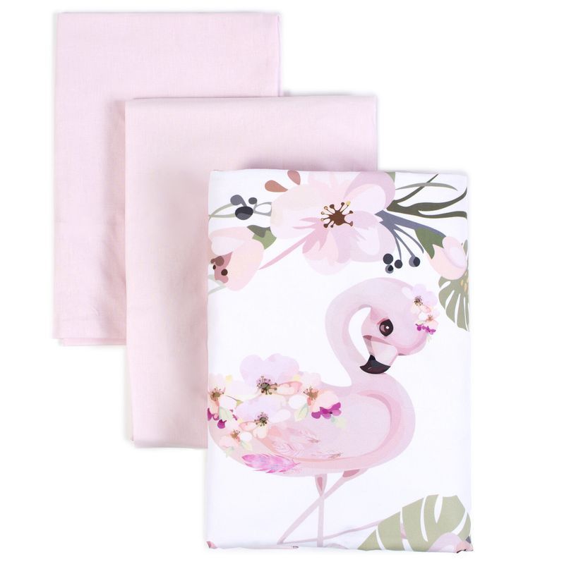 Постільний комплект Baby Veres "Flamingo pink" (6од.) для новонароджених