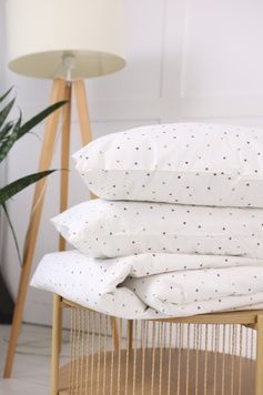 Постільна білизна Bedclozzzes ранфорс Milk hearts полуторний