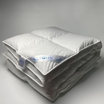 Ковдра пухова Iglen Climate comfort 100% сірий пух 220x240 см