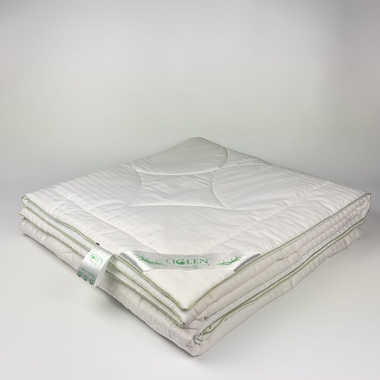 Одеяло хлопковое Iglen жаккардовый сатин летнее 160x215 см