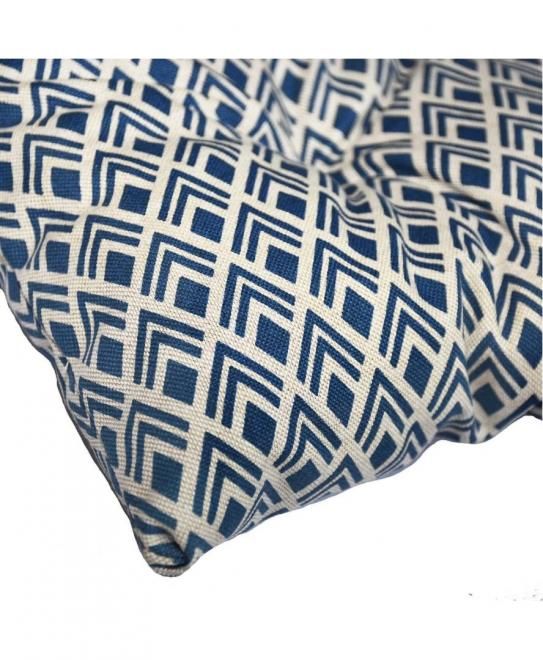Подушка для стула Joy синий узор 40x40 см