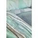 Постельное белье с покрывалом + плед Karaca Home Lauro gri хлопок с синтетикой серый евро