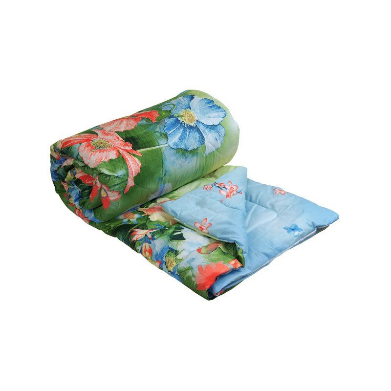 Одеяло шерстяное Руно Summer Flowers облегченное 200x220 см