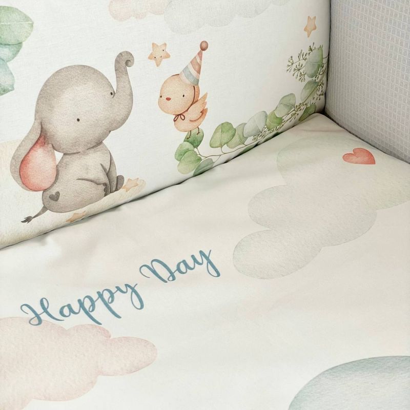 Комплект постельного белья Маленькая Соня Happy Day мята для новорожденных