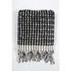 Рушник Barine Curly Bath Towel ecru-black кремово-чорний 90x170 см