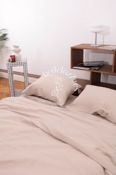 Постільна білизна Bedclozzzes сатин тенсел беж №6 євро