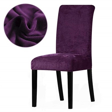 Чехол на кухонный стул микрофибра Homytex Фиолетовый