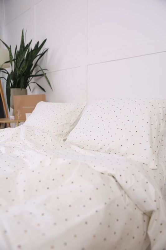 Постільна білизна Bedclozzzes ранфорс Milk hearts євро