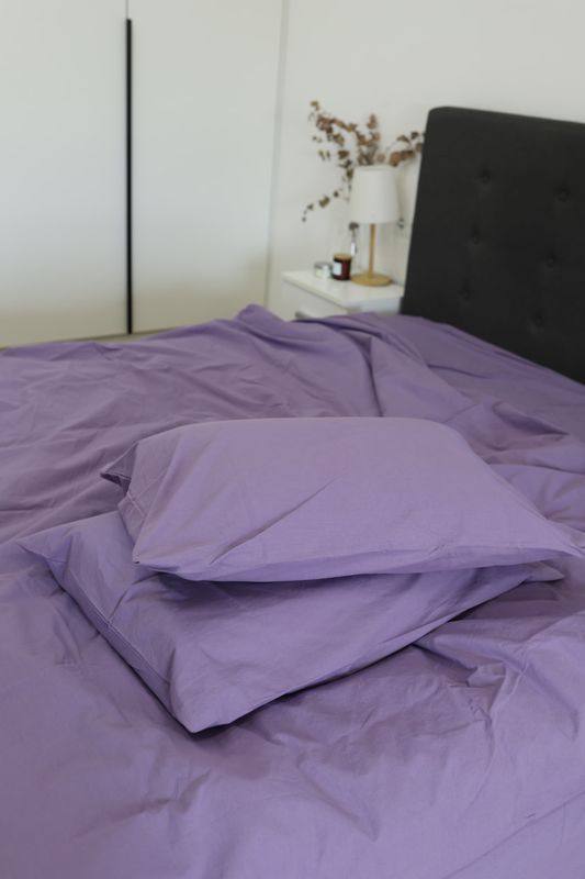 Постільна білизна Bedclozzzes ранфорс Лавандовий №95 двоспальний