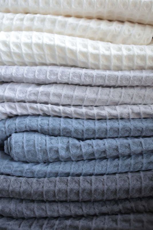 Хлопковое покрывало Bedclozzzes &laquo;греческая вафля&raquo; синее 220x240 см