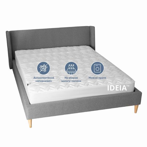 Наматрасник IDEIA Nordic comfort luxe натяжной с бортом по периметру 160х200х35 см