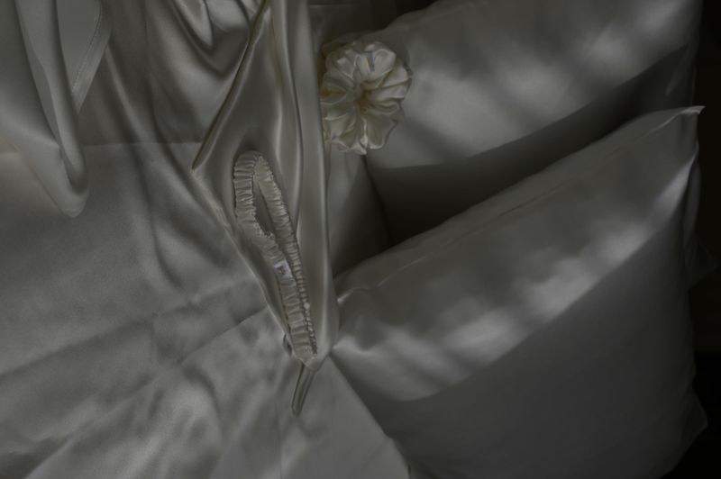 Полотенце для лица шелковое Silk DeLight белый 30x30 см