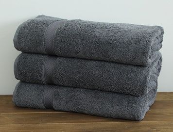 Полотенце TAG Two stripes серый 100x150 см