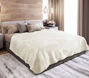 Покривало ТЕП Velour молочне 150x210 см